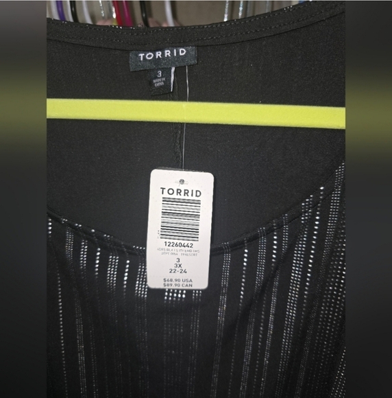 🍂🍁Nwt Torrid 3x Black Studio Knit Studded Shift Dress - Picture 4 of 5